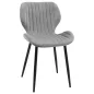 AKORD SJ.17 Bársony Kárpitozott Étkezőszék Szürke