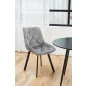 AKORD SJ.33 Bársony Kárpitozott Étkezőszék Szürke
