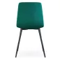   AKORD LIVO Étkezőszék Welur Palackzöld Fekete Lábakkal 2 db