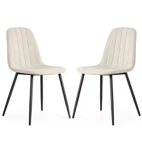   AKORD LUMO Kárpitozott Szék Bársony Bézs Fekete Lábakkal