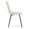 AKORD LUMO Kárpitozott Szék Bársony Bézs Fekete Lábakkal