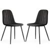AKORD LUMO Kárpitozott Szék Welúr Fekete Fekete Lábakkal