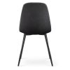 AKORD LUMO Kárpitozott Szék Welúr Fekete Fekete Lábakkal
