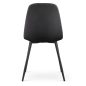 AKORD LUMO Kárpitozott Szék Welúr Fekete Fekete Lábakkal
