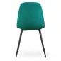   AKORD LUMO Kárpitozott Szék Welur Palackzöld Fekete Lábakkal 2 db