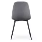  AKORD LUMO Kárpitozott Szék Welur Sötét Grafit Fekete Lábakkal 2 db