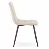 AKORD NERO kárpitozott étkezőszék welúr bézs pikírozott fekete lábakkal 2 db