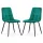 AKORD NERO Étkezőszék Welur Palackzöld Fekete Lábakkal 2 db