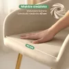 AKORD Furniture Factory ESTELLE Tapicerowane Krzesło Welur Bézs Arany Lábakkal