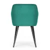 AKORD Furniture Factory ESTELLE Tapicerowane Szék Welur Palackzöld Fekete Lábakkal