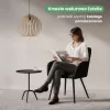 AKORD Furniture Factory ESTELLE kárpitozott szék welúr fekete fekete lábakkal 4 db-os szett