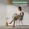 AKORD Furniture Factory ESTELLE Étkezőszék Welur Szürke Arany Lábakkal