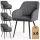 AKORD Florence Kárpitozott Szék Welúr Sötét Grafit Fekete Lábakkal 4 db-os Szett