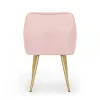 AKORD Florence kárpitozott szék welur puder rózsaszín arany lábakkal