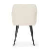 AKORD Furniture Factory LUXANO kárpitozott szék Lumos szövet krém fekete lábak négyzetes steppelés 4 db