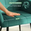 AKORD LUXANO Kárpitozott Szék Welúr Palackzöld Fekete Lábakkal 4 db