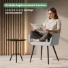 AKORD LUXANO kárpitozott szék Lumos szövet világosszürke fekete lábakkal négyzetes steppelés 4 db-os szett