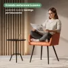 AKORD LUXANO kárpitozott szék welúr rézszínű négyzetes steppelt mintával fekete lábakkal 4 db-os szett