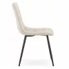 AKORD NERO étkezőszék welúr bézs pikírozott fekete lábakkal 4 db-os szett