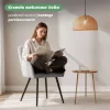AKORD VELTO Tapicerowane Krzesło Welur Szary Czarne Nogi 4 db