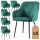 AKORD Diamante kárpitozott szék welur butelkazöld fekete lábakkal 6 db-os szett
