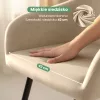 AKORD Furniture Factory ESTELLE étkezőszék welúr bézs fekete lábakkal 6 db-os szett