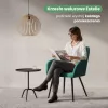 AKORD Estelle tapicerowane szék welur palackzöld fekete lábakkal