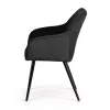 AKORD Furniture Factory ESTELLE Étkezőszék Welúr Fekete Fekete Lábakkal 6 db-os Szett