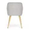 AKORD Furniture Factory ESTELLE étkezőszék welúr szürke arany lábakkal 6 db-os szett
