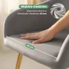 AKORD Furniture Factory ESTELLE étkezőszék welúr szürke arany lábakkal 6 db-os szett