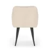 AKORD Florence Tapicerowane Étkezőszék Welur Bézs Fekete Lábakkal 6 db