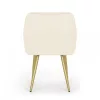 AKORD Florence kárpitozott szék welúr krém arany lábakkal 6 db-os szett