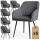 AKORD Florence kárpitozott szék welúr sötét grafit fekete lábakkal 6 db-os szett