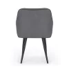 AKORD Florence kárpitozott szék welúr sötét grafit fekete lábakkal 6 db-os szett