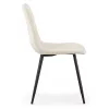 AKORD LIVO étkezőszék welur bézs fekete lábakkal 6 db-os szett