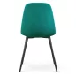   AKORD LUMO kárpitozott szék welur butelkazöld fekete lábakkal 6 db