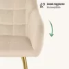 AKORD Furniture Factory LUXANO Kárpitozott Szék Welúr Bézs Arany Lábakkal