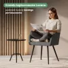 AKORD LUXANO kárpitozott szék sötétszürke Lumos szövet fekete lábakkal