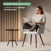 AKORD LUXANO kárpitozott szék welúr szürke fekete lábakkal 6 db-os szett