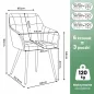   AKORD Furniture Factory LUXANO kárpitozott szék welur púderrózsaszín arany lábakkal