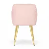 AKORD Furniture Factory LUXANO kárpitozott szék welur púderrózsaszín arany lábakkal