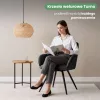 AKORD TURNO Forgószék Welúr Fekete 6 db-os Szett