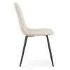 AKORD LUMO kárpitozott szék welur bézs fekete lábakkal