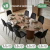 AKORD LUMO kárpitozott szék welur fekete pikírozott fekete lábak 8 db-os szett