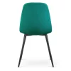 AKORD LUMO Kárpitozott Szék Welur Palackzöld Fekete Lábakkal 8 db-os Szett