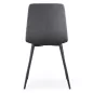   AKORD NERO Étkezőszék Welúr Sötét Grafit Fekete Lábakkal 8 db-os Szett