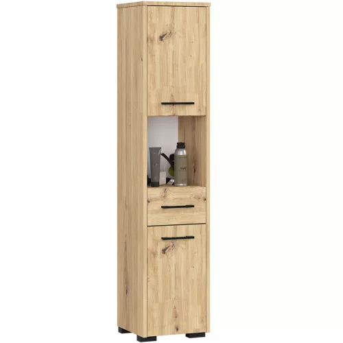 AKORD FIN Artisan Tölgy Fürdőszobai Állószekrény 140cm