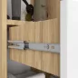   AKORD FIN Fürdőszobai Álló Szekrény Artisan Tölgy-Fehér 140cm