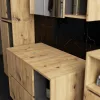 AKORD VAMI Fali Fürdőszobabútor Szett Artisan Tölgy Grafit Szürke