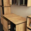 AKORD VAMI Fali Fürdőszobabútor Szett Craft Tölgy/Fekete